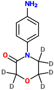 (图片) MC004601 4-(4-Aminophenyl)morpholin-3-one-d6